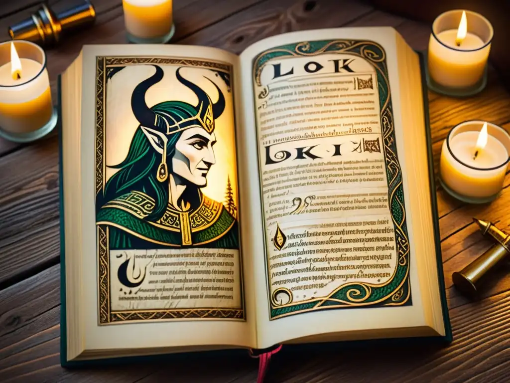 Un antiguo manuscrito nórdico detalla travesuras de Loki en ilustraciones detalladas