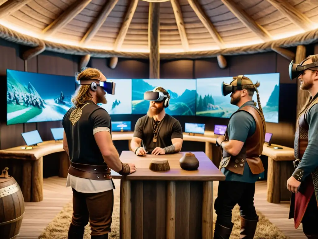 Desarrolladores de videojuegos vikingos en realidad virtual crean un mundo mítico nórdico en un ambiente tecnológico