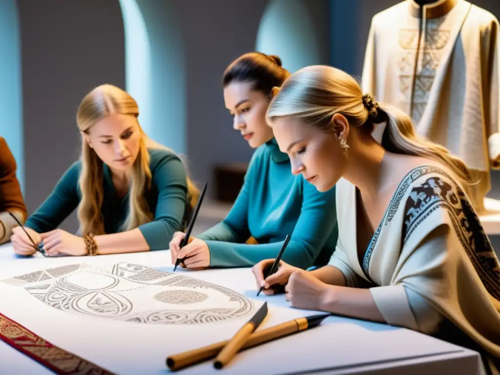 Diseñadores modernos exploran moda vikinga en el diseño contemporáneo en un museo