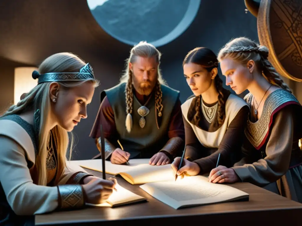 Diseñadores modernos crean moda vikinga rodeados de artefactos antiguos