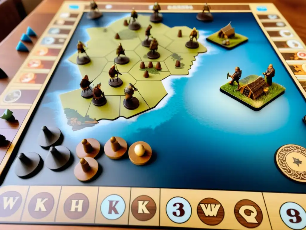 Un emocionante juego de mesa vikingo repleto de estrategia y trabajo en equipo entre jugadores concentrados