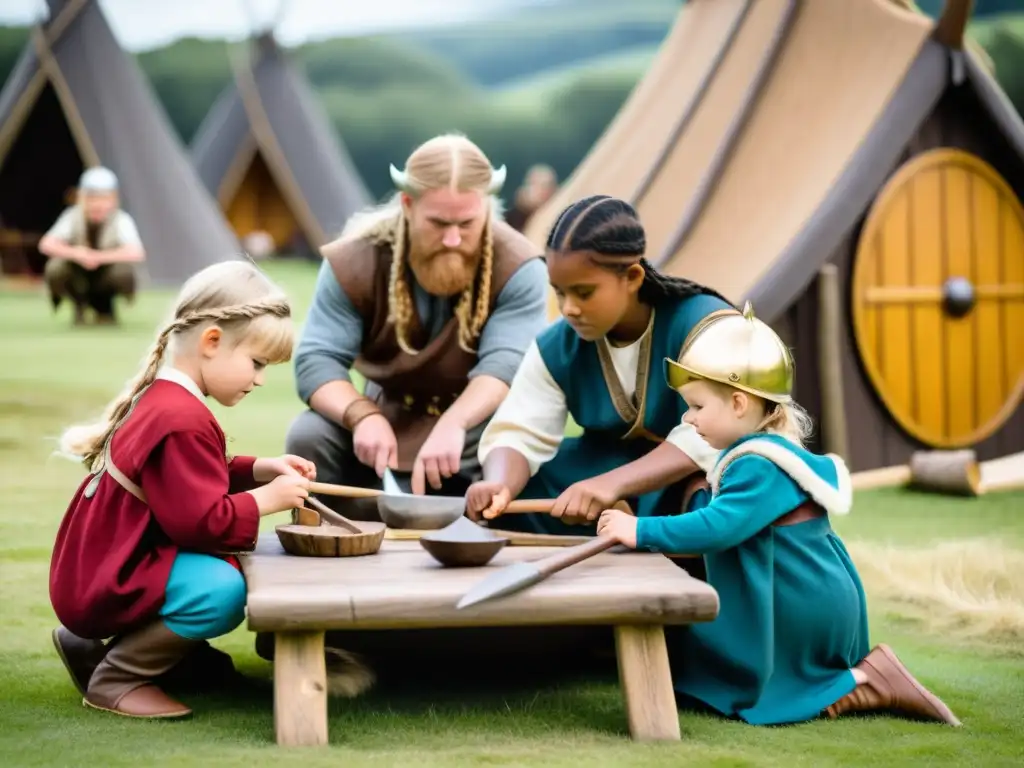 Un emocionante viaje educativo al pasado vikingo en una aldea histórica