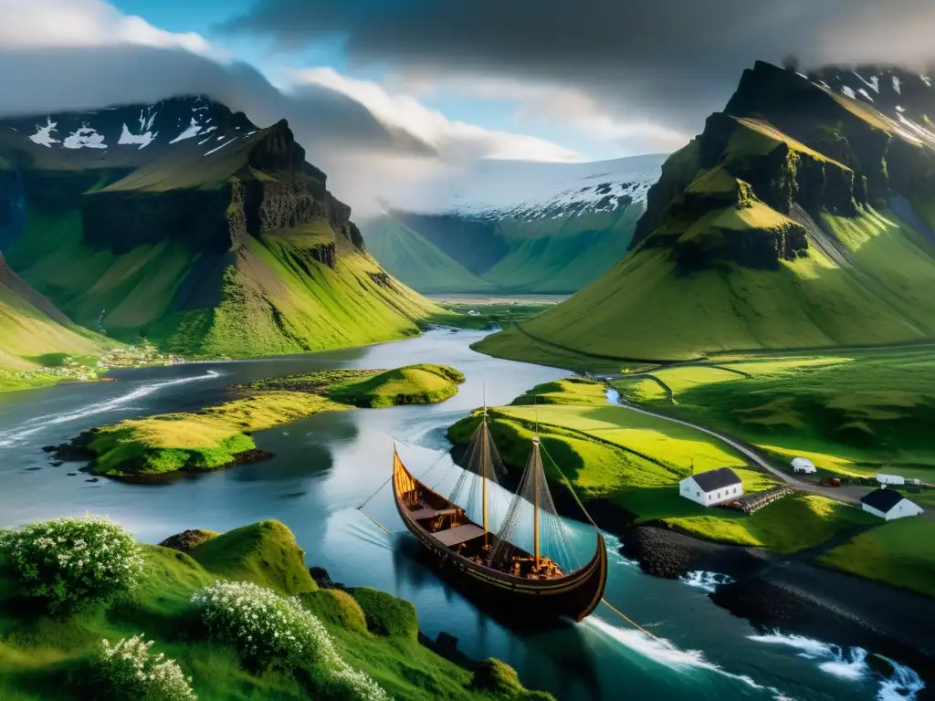 Épica vista de locaciones famosas series películas vikingas en Islandia