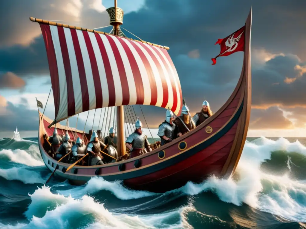 Un épico viaje en un drakkar vikingo por aguas turbulentas