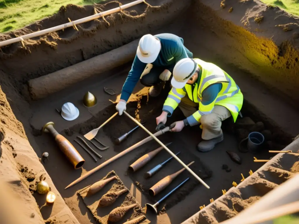 Un equipo de arqueólogos desentierra un barco vikingo perfectamente conservado en una excavación