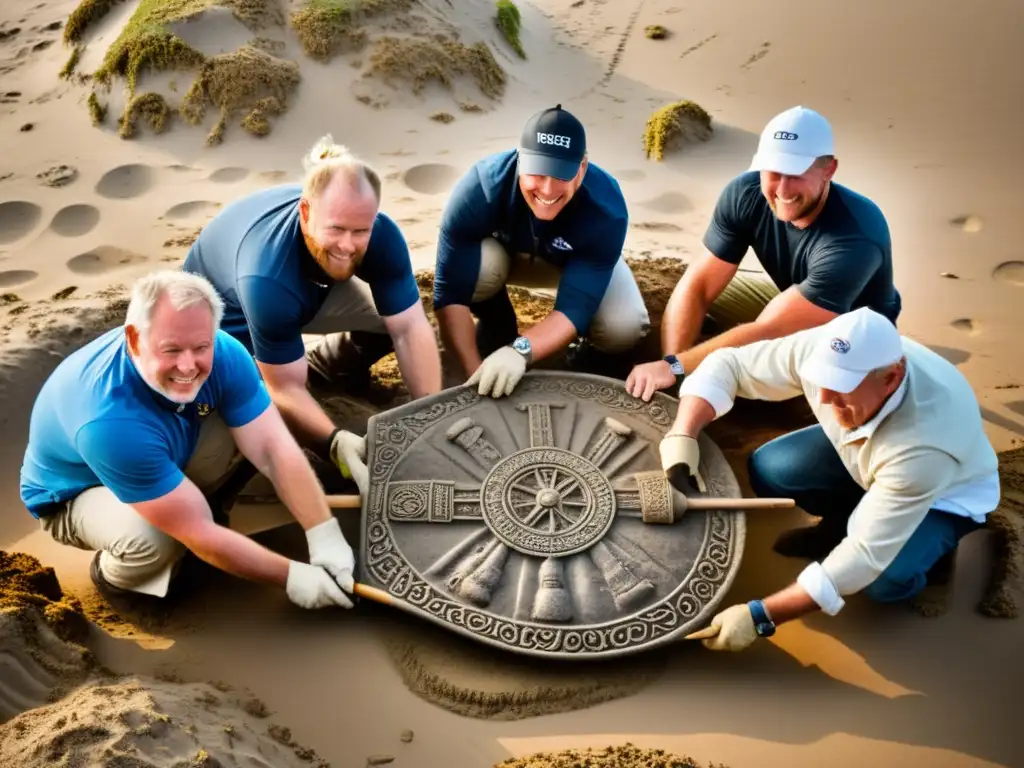 Equipo de arqueólogos descubre espada vikinga en Hiddensee Island, Alemania