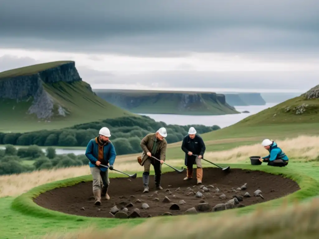 Un equipo de arqueólogos utiliza tecnología de detección de metales vikingos para descubrir tesoros enterrados en un sitio arqueológico