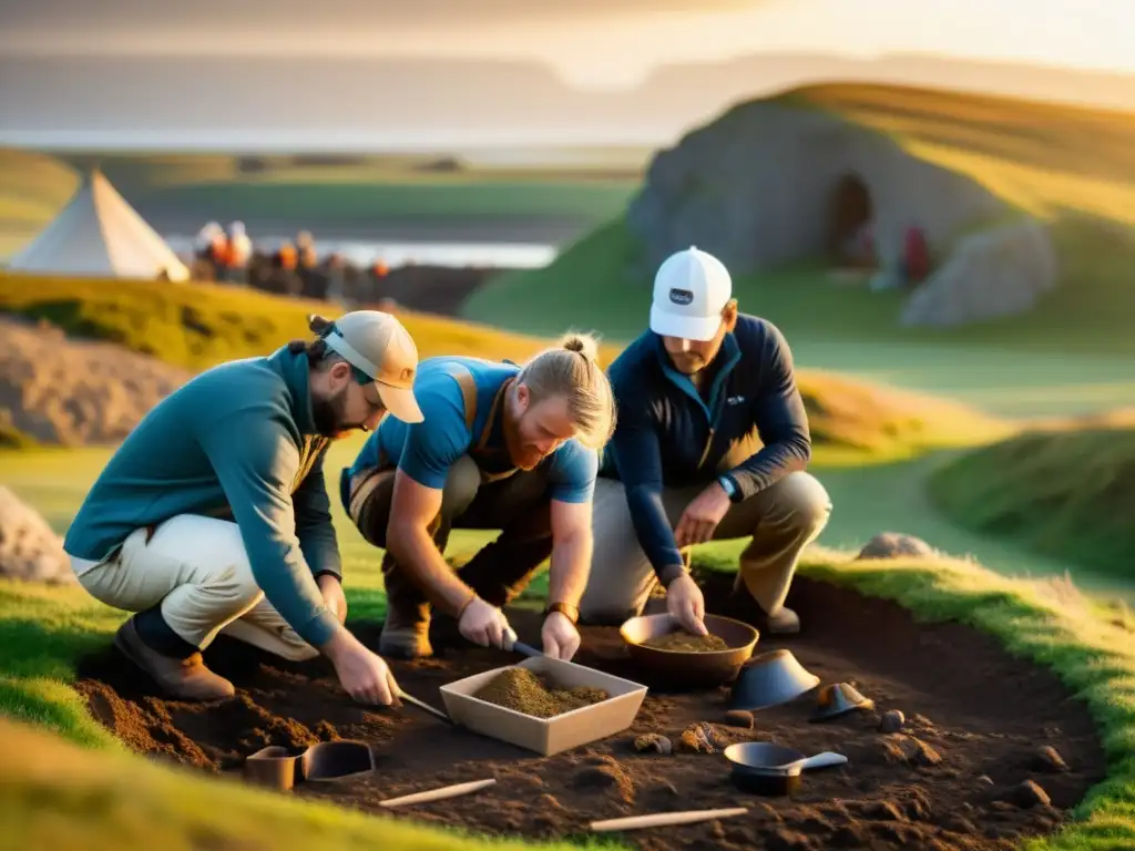 Un equipo internacional de arqueólogos preserva la Era Vikinga en colaboración, detallando artefactos en un sitio histórico