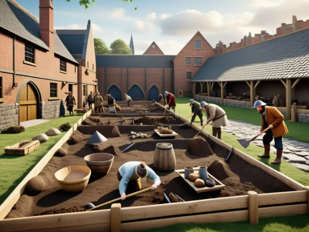 Excavación en Jorvik Viking Centre en York, Inglaterra, revelando el legado vikingo