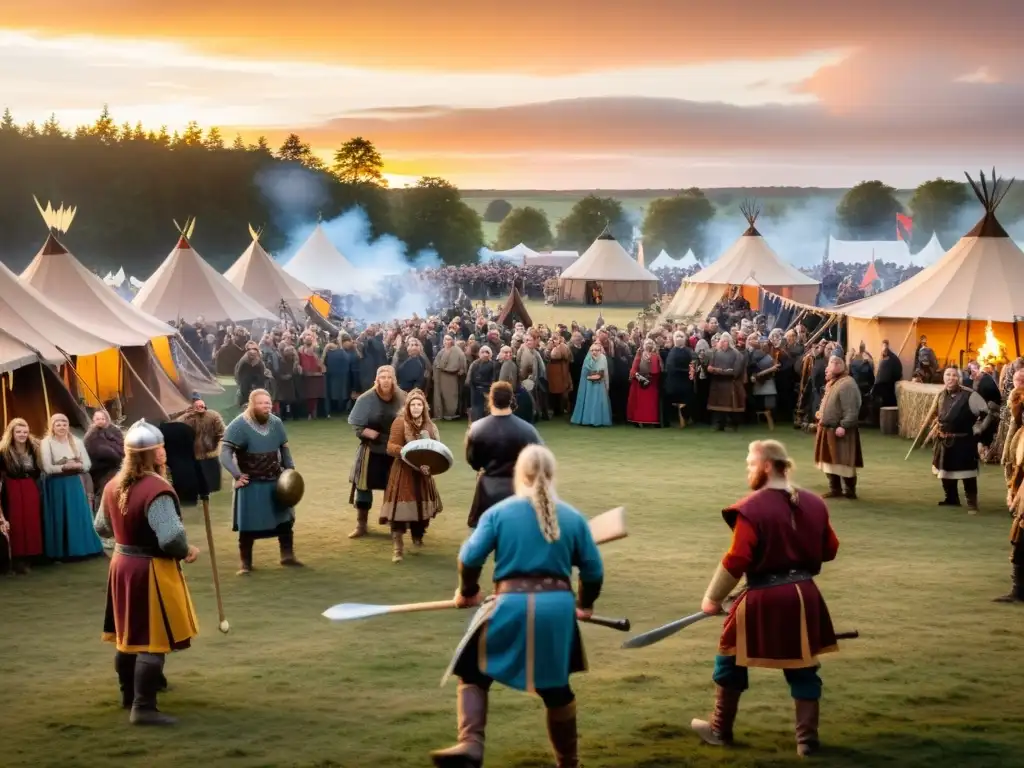 Un festival vikingo lleno de tradiciones y camaradería en la actualidad