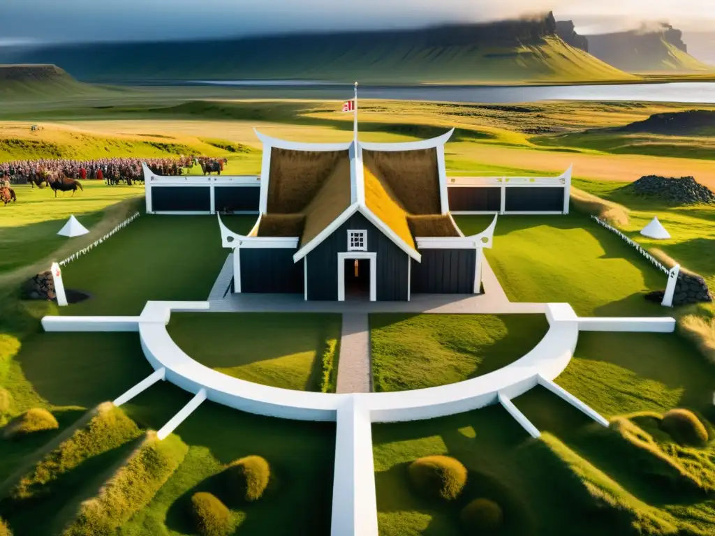 Una imagen impresionante del Alþingi en Islandia, donde se fusionan religión y poder en la historia vikinga