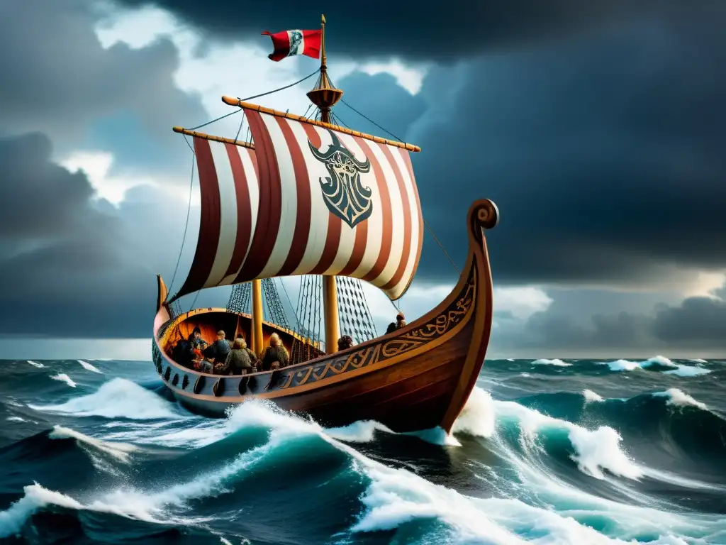 Impresionante navegación vikinga: sagas náuticas en aguas nórdicas turbulentas