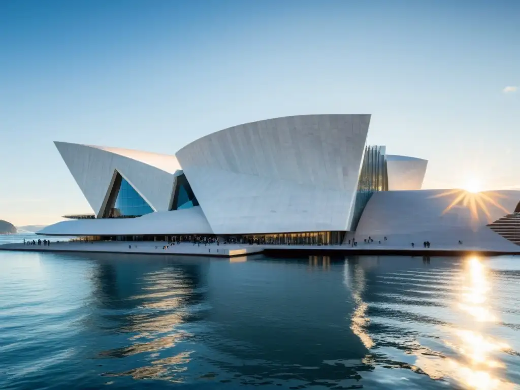 Inspiración vikinga en arquitectura contemporánea: Ópera de Oslo de mármol blanco, fusionando diseño moderno con elementos nórdicos en acantilados