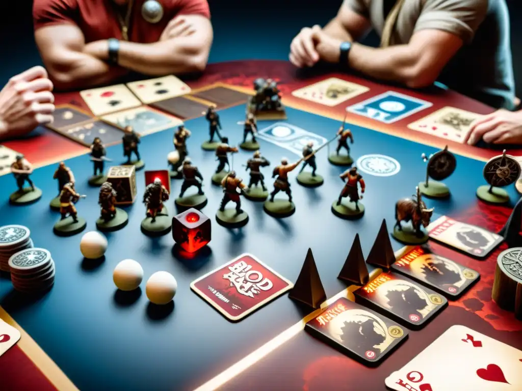 Intensidad y estrategia en una partida de 'Blood Rage' con miniaturas vikingas