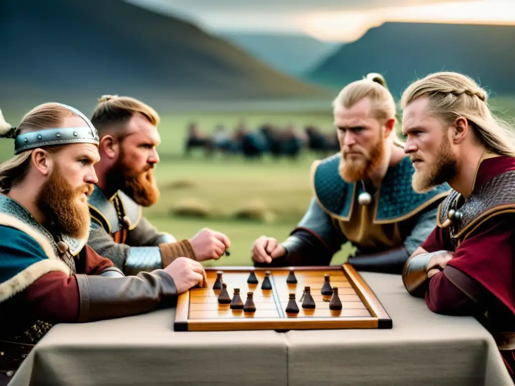 Intensidad en el juego de Hnefatafl entre reenactores vikingos