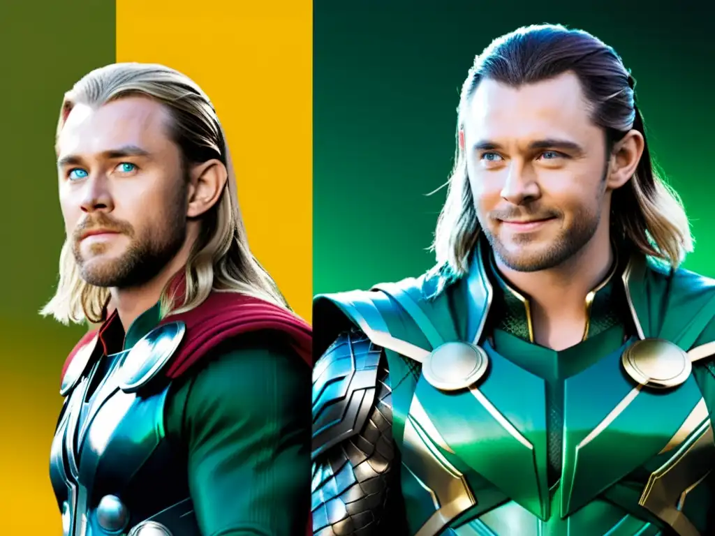 Interpretaciones cinematográficas de dioses nórdicos: Thor y Loki, poder y astucia en una pantalla dividida