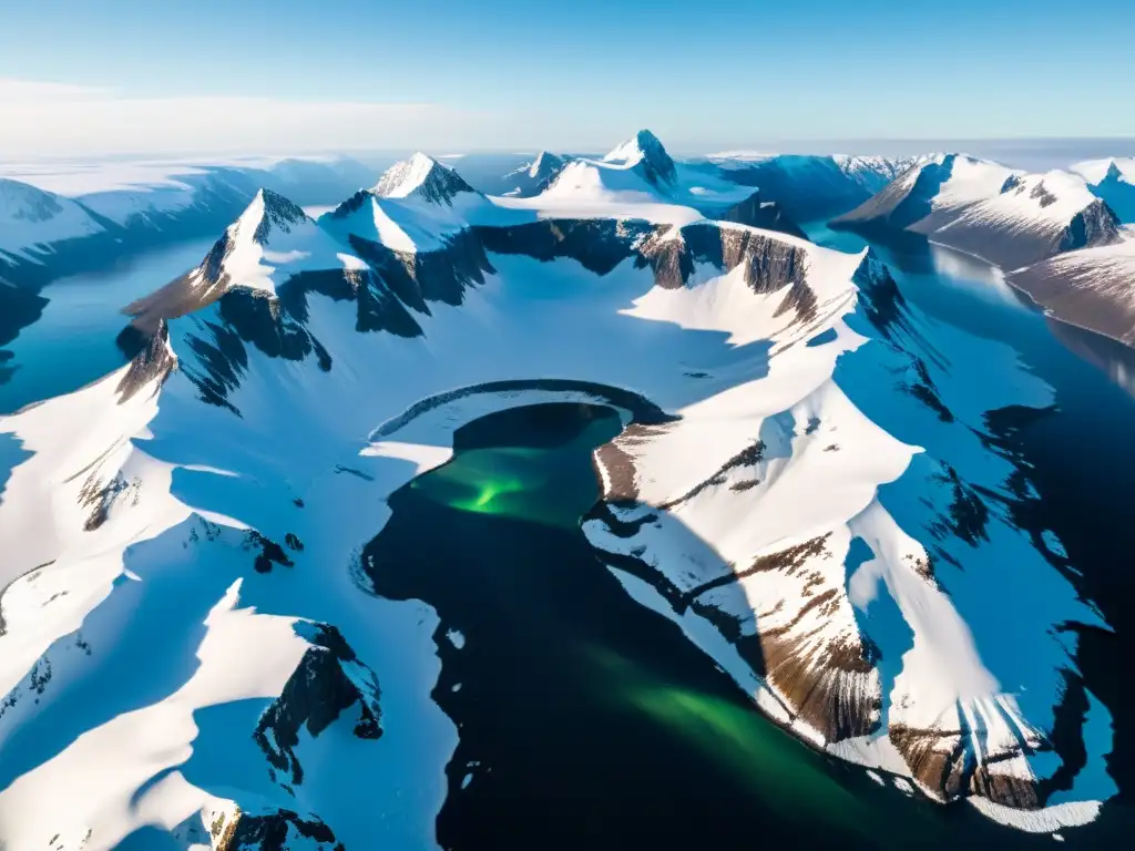 La majestuosidad del norte salvaje capturada en cine, con paisajes nevados y auroras boreales danzando en el cielo