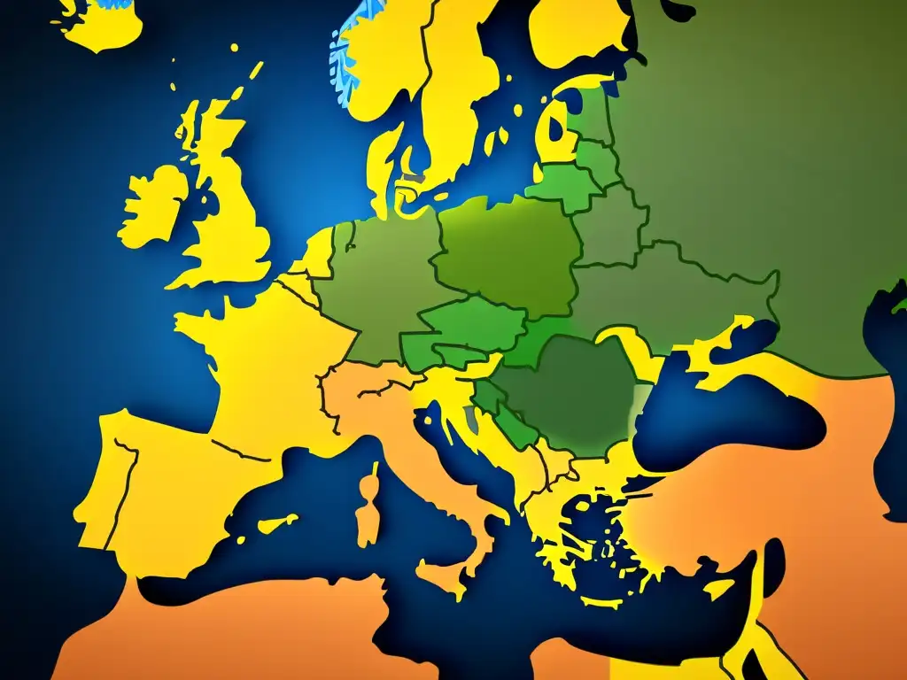 Mapa detallado de la expansión vikinga en Europa, resaltando alianzas estratégicas