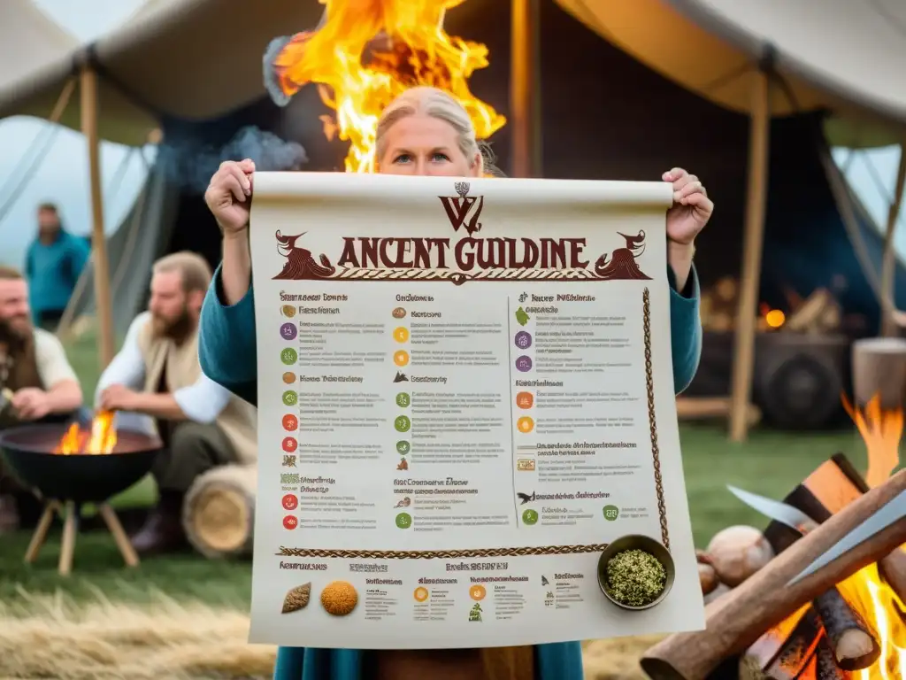 Nutricionista moderna guía a vikingos en estilo de vida ancestral con dieta vikinga aplicable hoy