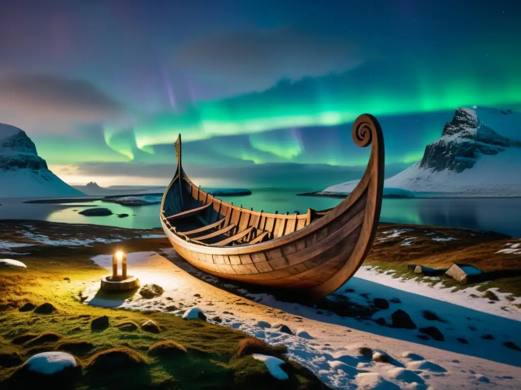 Un sitio de entierro vikingo intrincado revelado en un paisaje nórdico remoto y brumoso