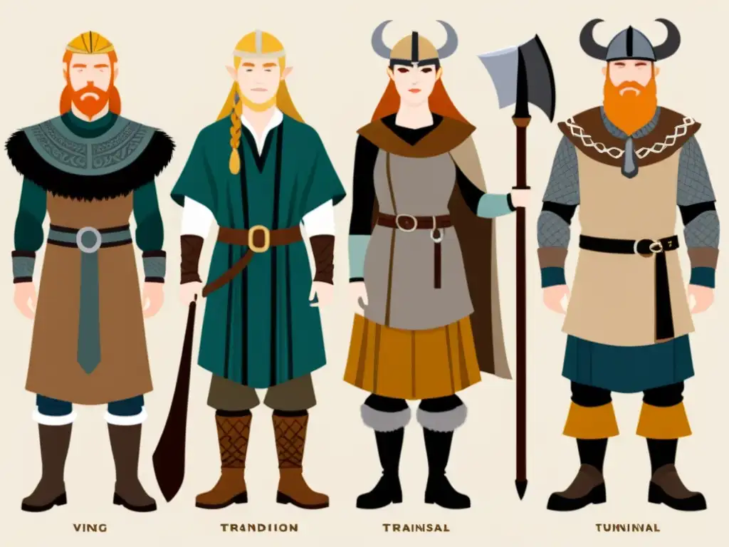 Evolución indumentaria vikinga: de lo tradicional a la moda actual, fusionando elementos antiguos con diseños contemporáneos