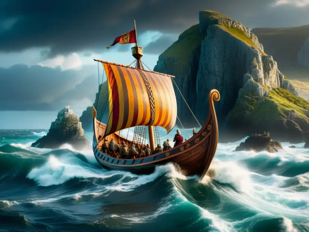 Vikingos navegando por la costa de la Península Ibérica: conexión vikinga Península Ibérica