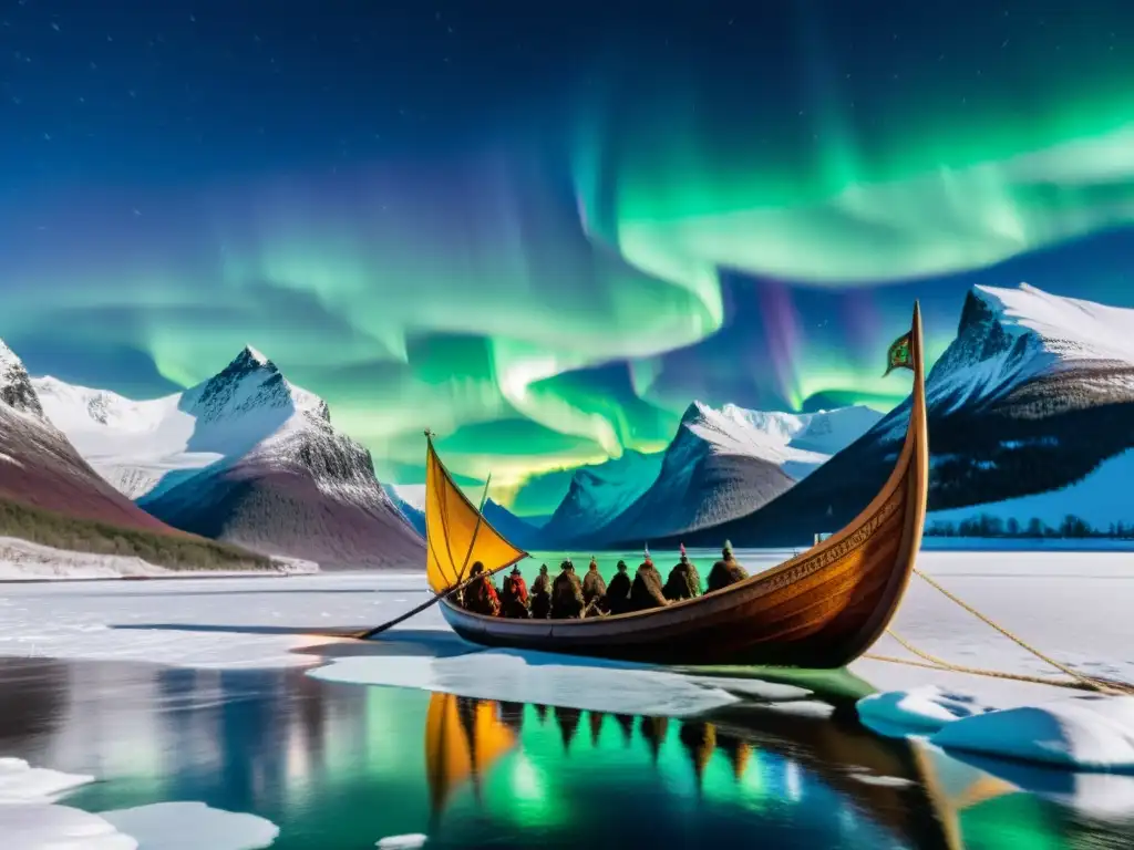 Vikingos y Sami: alianzas comerciales vikingas con Sami en tierras nevadas bajo la aurora boreal